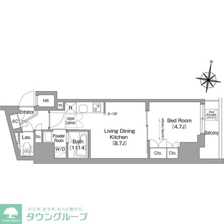 コンフォリア南品川の物件間取画像